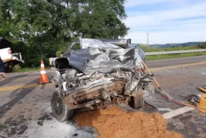 Motorista morre após acidente com três veículos na BR 386, em Soledade