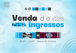 Vendas para Grêmio x Caxias iniciam nesta quarta-feira