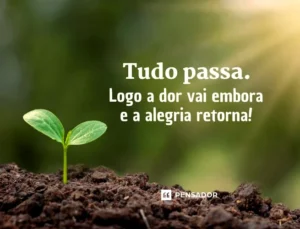 Mensagem do dia: Tudo Passa