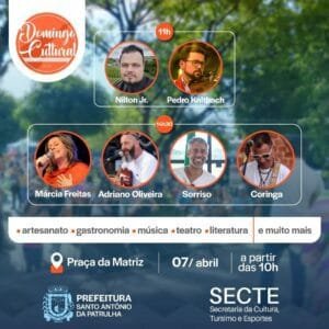 Neste Final de Semana tem Domingo Cultural em Santo Antônio da Patrulha!