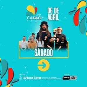 Confira a programação de Sábado (06/04) do Capão fest 2024 🎉✨