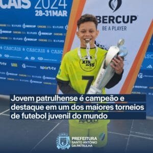 O patrulhense Braian Ryan Reis da Silva, de 12 anos, foi um dos destaques do título do clube UJC de Gravataí no IberCup