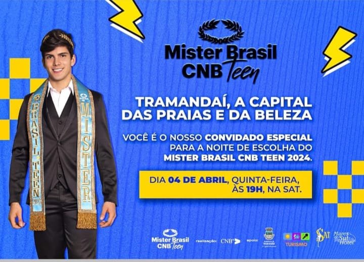 435318734_825059183001274_3599247231796848151_n Tramandaí sediará Mister Brasil Teen e o 16° Concurso Nacional de Beleza Mister Brasil - 2024 ð