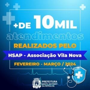 Hospital Santo Antônio (HSAP), sob a gestão da Associação Vila Nova, tem mantido uma performance impressionante