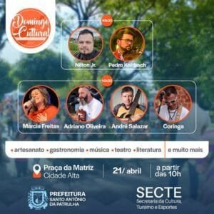 Domingo Cultural acontece no próximo dia 21 em SAP!