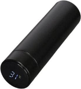 AS MELHORES – Garrafa Térmica Café, Água C/Sensor De Temperatura Em Led