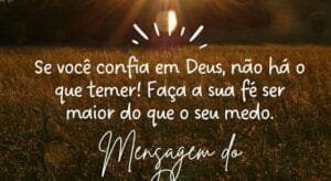 Mensagem do dia: Confie em Deus