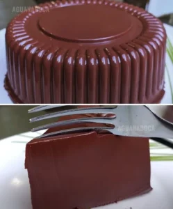 Pudim cremoso chocolate