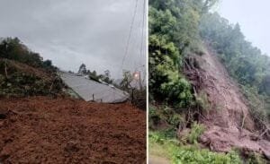 Bombeiros tentam resgatar homem soterrado após casa ser levada por deslizamento em Roca Sales, no Vale do Taquari, no RS