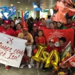Isabelle Nogueira desembarca no aeroporto de Manaus; veja vídeos