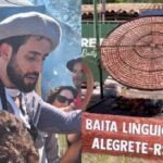 Matteus, do BBB 24, é recebido com a maior linguiça do mundo em Alegrete; veja vídeo