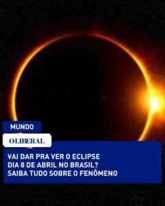 ECLIPSE  O eclipse terá uma duração, em alguns locais, de até 4 minutos e 28 segundos.