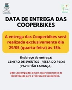 Cooper Bike: Confira a data de entrega das bicicletas que visam a substituição gradativa dos veículos de tração animal na Zona Urbana de Tramandaí 