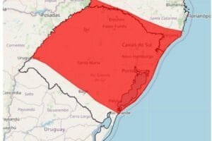 Inmet divulga novo alerta vermelho e chama atenção para o risco de chuva volumosa na Metade Norte