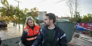 Governador vistoria áreas alagadas de Pelotas