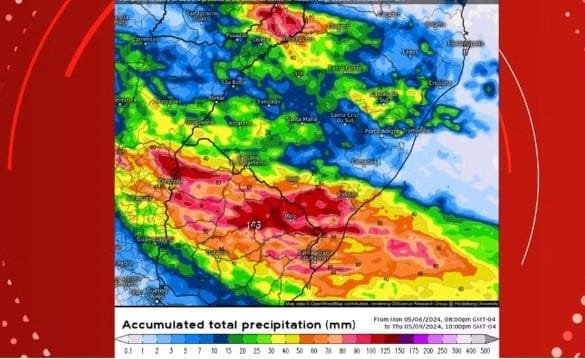 Previsão de chuva no RS vale para esta Quarta-feira (8), com impactos até o final de semana. 1 Screenshot 6 2
