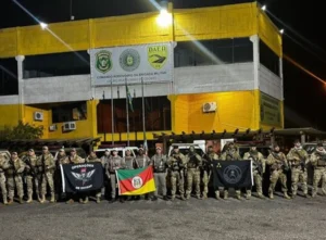 Brigada Militar recebe Policiais Militares do Bope e do Comando de Operações de Divisa da Polícia Militar de Goiás para apoio