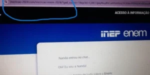 Golpe no Enem: Site falso imita a página oficial de inscrição do estudante