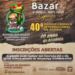 Bazar “É Daqui, Tem Valor” Retorna com Edição Especial no Rodeio Crioulo Internacional de Osório