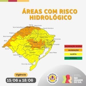 A condição hidrológica atual é de níveis normais, e com tendência variando de estabilidade para lento declínio nas bacias da Região Hidrográfica do Uruguai