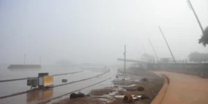 Nível do Guaíba fica abaixo da cota de inundação na Usina do Gasômetro