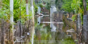 Porto Alegre: Água de valão invade alamedas no bairro Ponta Grossa
