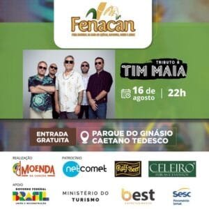 O músico Tonho Crocco e o seu projeto Tributo a Tim Maia desembarcam na 37ª FENACAN!