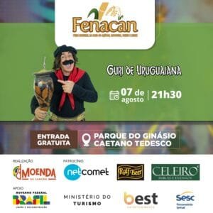 Buenas, chê! Guri de Uruguaiana é mais um artista confirmado para a 37ª FENACAN!