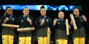 Brasil conquista a medalha de bronze por equipes na ginástica artística