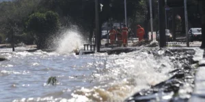 Nível do Guaíba volta a ficar abaixo da cota de alerta
