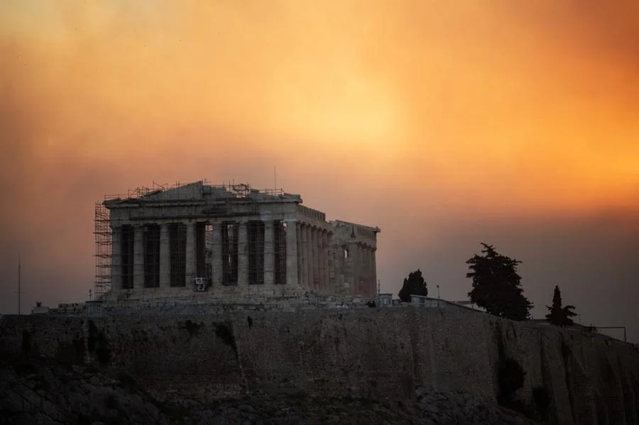 Incedio fogo grecia atenas 3