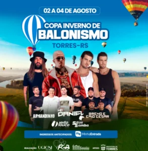 Copa Inverno de Balonismo em Torres acontece de 2 a 4 de agosto