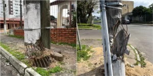 Moradores de Osório se preocupam com condições de postes
