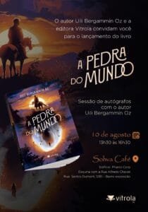 Sessão de autógrafos do livro A Pedra do Mundo acontece em Caxias do Sul