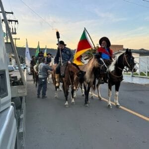 Chegada da Chama Crioula marca o início das celebrações farroupilha em Osório