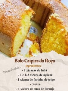 Bolo Caipira da Roça