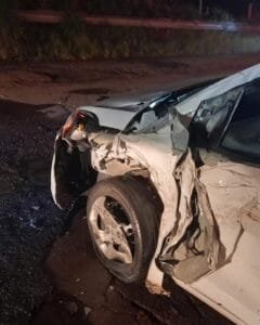 Grave acidente no bairro Laranjeiras em Osório deixa duas mulheres feridas após colisão envolvendo quatro veículos