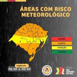 A Sala de Situação atualiza a previsão da condição meteorológica no estado para os próximos dias