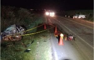 Acidente na BR 468 em Palmeira das Missões com óbito no local.