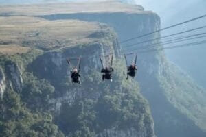 Tirolesa mais alta das Américas é fechada em Cambará do Sul