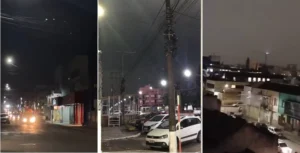 DIA VIRA NOITE EM VÁRIAS CIDADES COM VENTO DE ATÉ 120 KM/H E GRANIZO