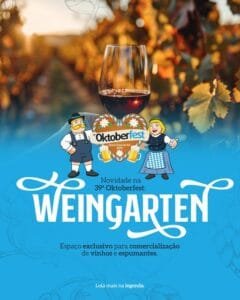 Weingarten é a novidade da 39ª Oktoberfest. 🍷