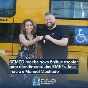 Mais um ônibus novo para atender os estudantes do interior de SAP!