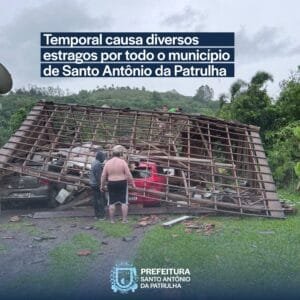 Temporal causa diversos estragos por todo o município de Santo Antônio da Patrulha