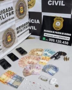 AÇÃO CONJUNTA DA POLÍCIA CIVIL E BRIGADA MILITAR RESULTA NA PRISÃO DE TRÊS PESSOAS EM OSÓRIO