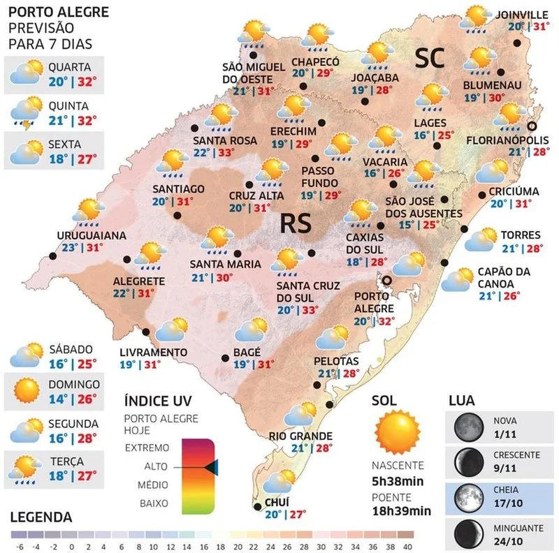 Quarta-feira será de sol e calor no RS 1 WhatsApp Image 2024 10 22 at 19 55 12