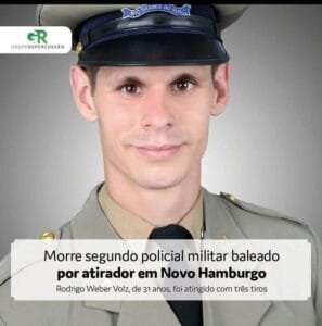 Morre segundo PM baleado por atirador de Novo Hamburgo