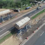 Novo viaduto da BR-101 terá içamento de vigas em Três Forquilhas (RS)