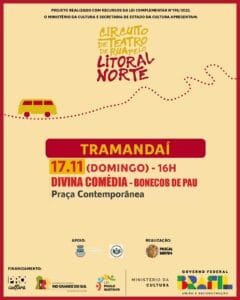 Mais um espetáculo do Circuito de Teatro de Rua acontece neste domingo em Tramandaí 