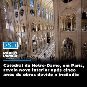 A Catedral de Notre Dame, em Paris, foi revelada nesta sexta-feira (29) com sua nova imagem